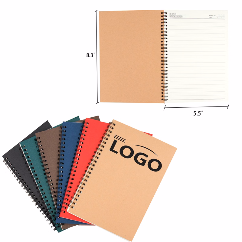 Thickened A5 Multicolor Kraft Paper Coil Notebook
