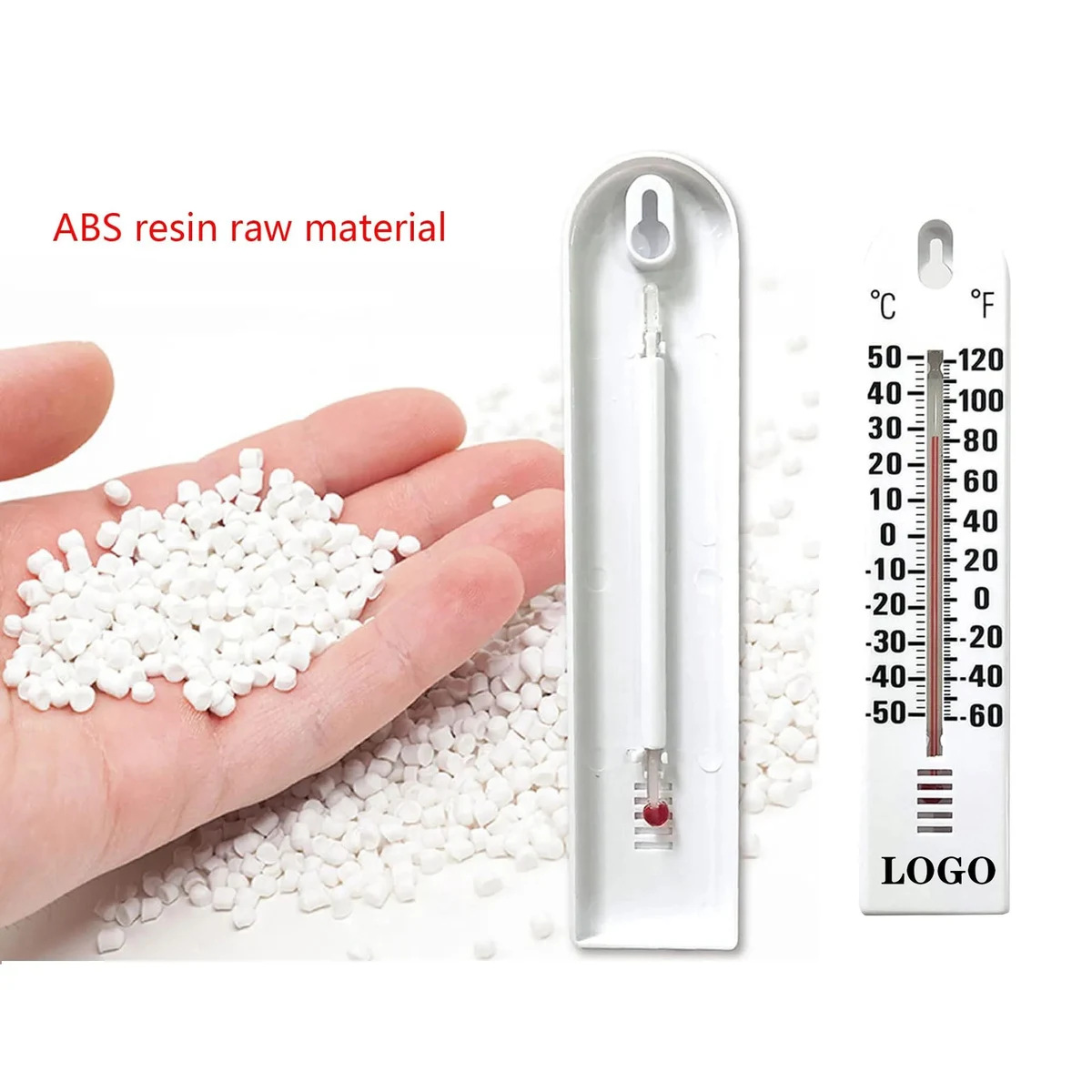 ABS Plastic Wall Mounted Thermometer 1