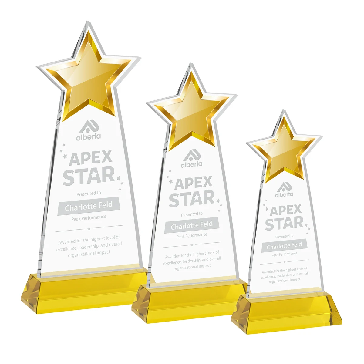 Starlite Award on Hartford Base - Gold 1