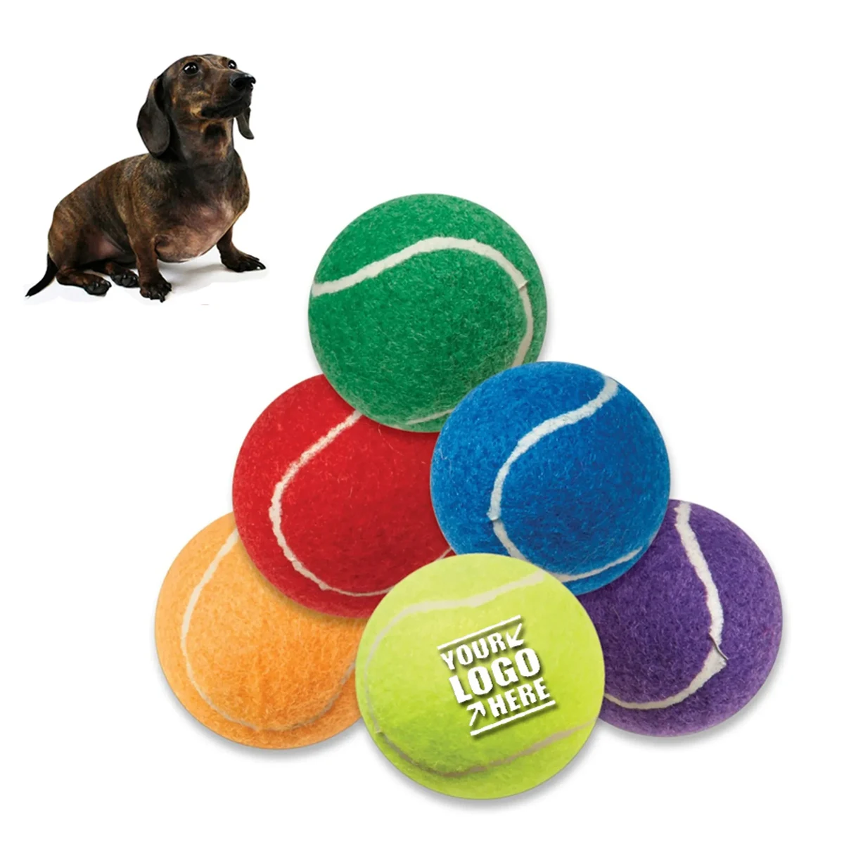 MOQ 20PCS Pet Fetch Toy Tennis Ball 1
