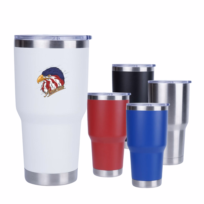 30 oz. Double Wall Stainless Steel Vacuum Tumbler Water Bottle