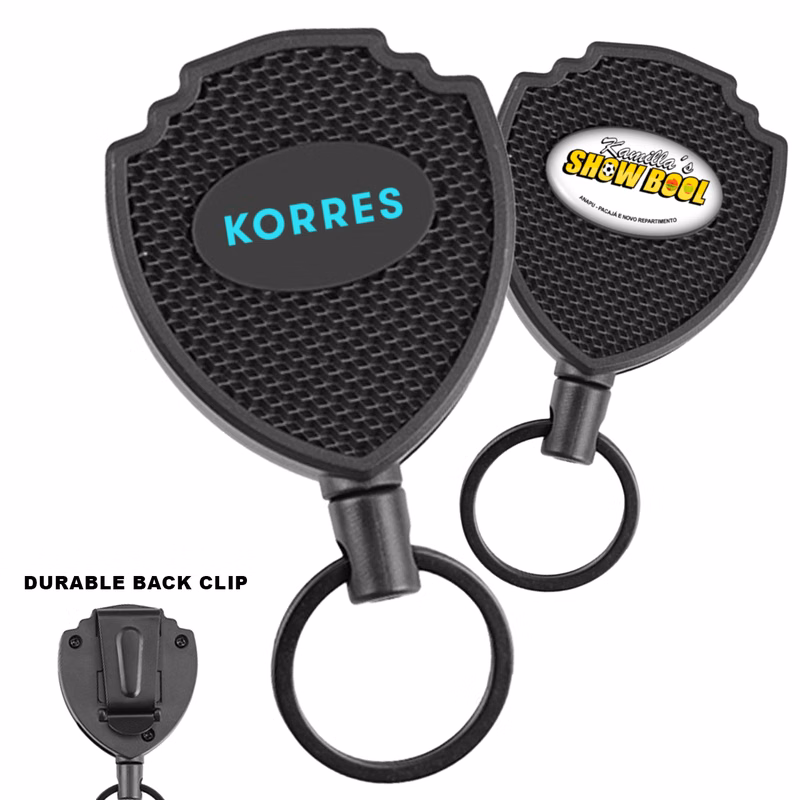 Heavy Duty Metal Badge Reel w/ Keyring