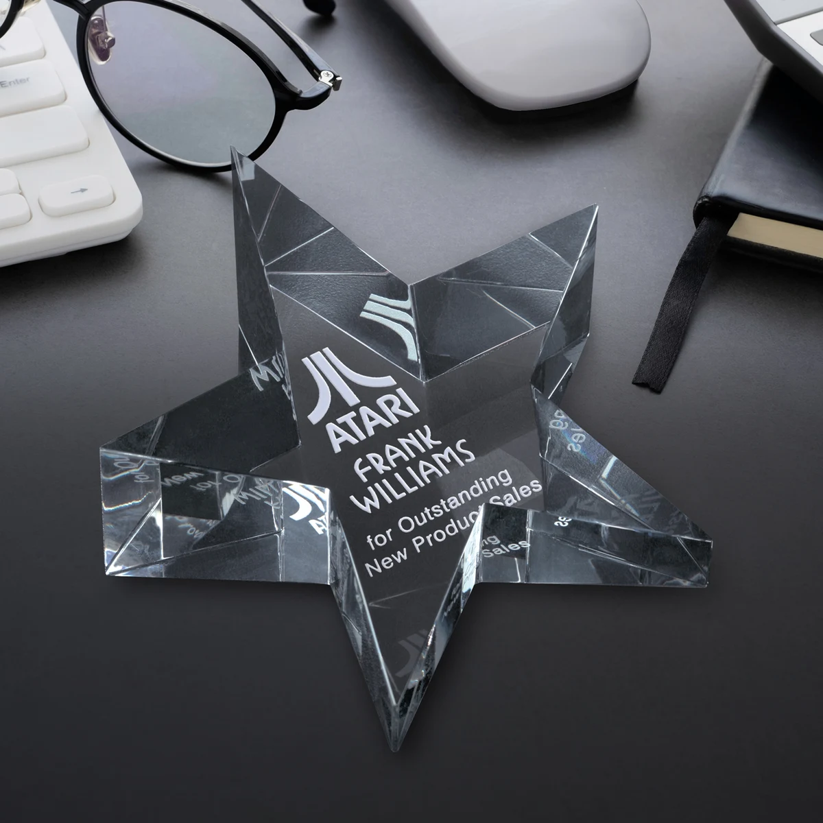 Slanted Star Paperweight 1
