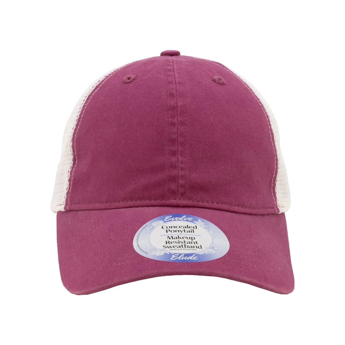 Women's Peached Twill Mesh Back Cap - ANNIE 1