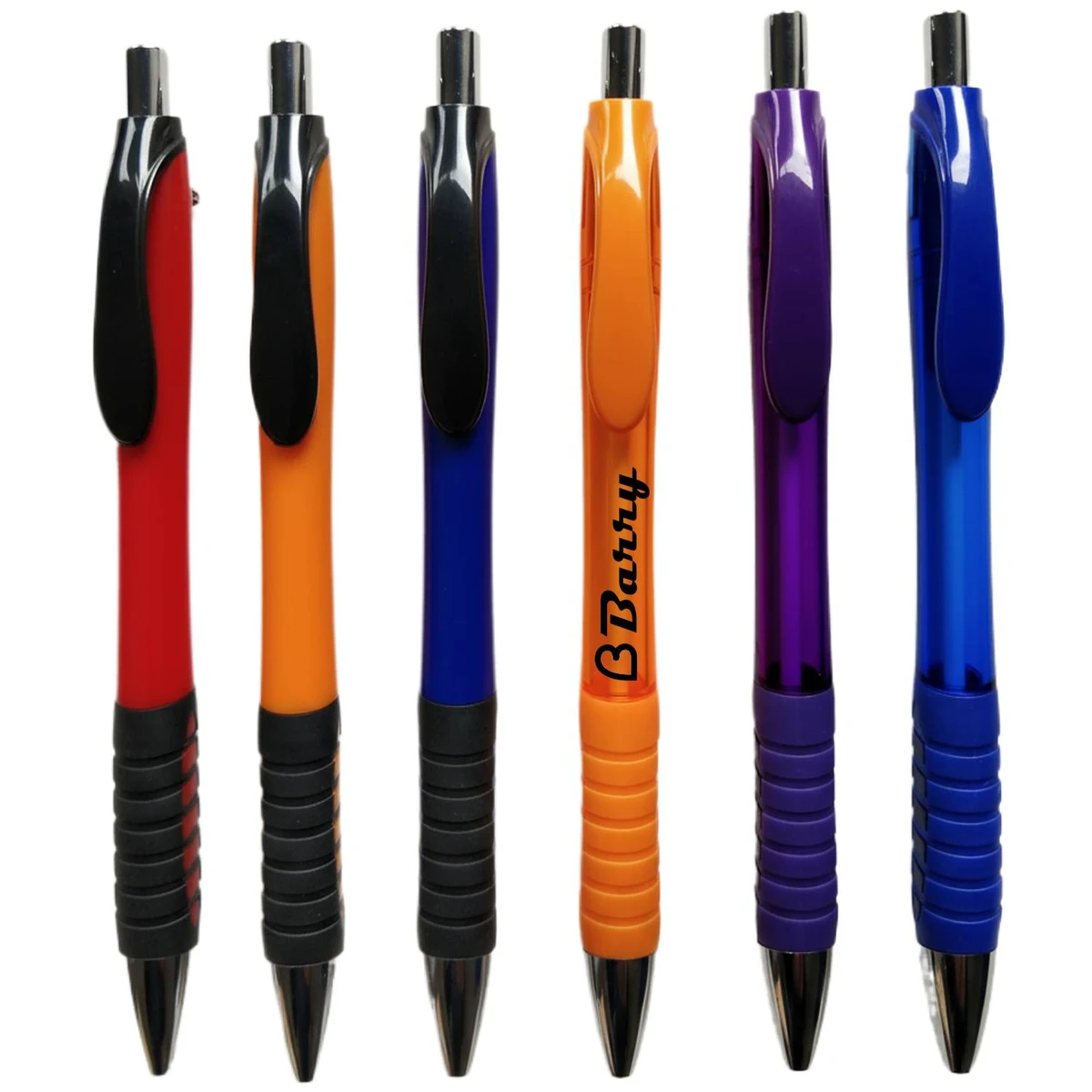 Retractable Soft Grip Business Ballpoint Pen 1