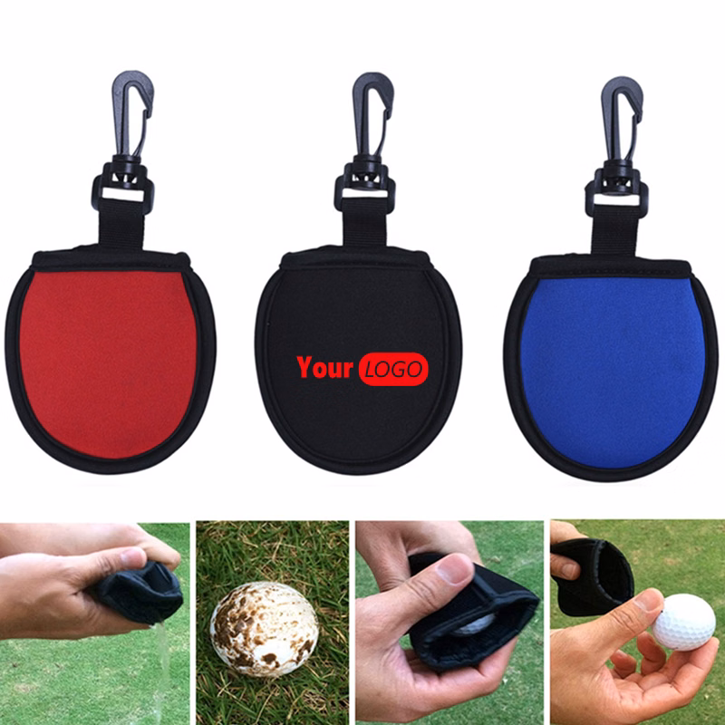 Neoprene Efficient Golf Ball Cleaner Pouch For Maintenance