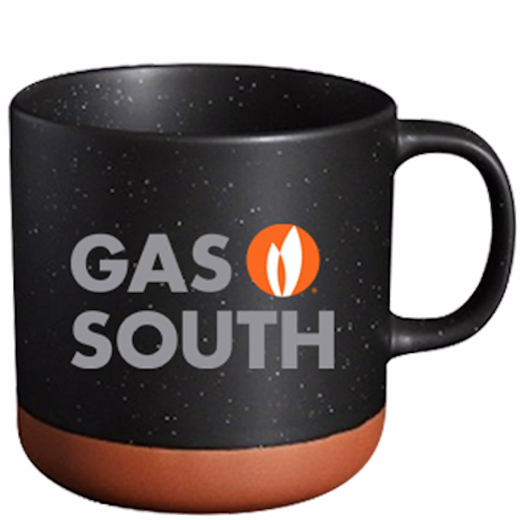 13 Oz. Satin Finish Phoenix Black Satin Finish Mug with Unglazed Bottom