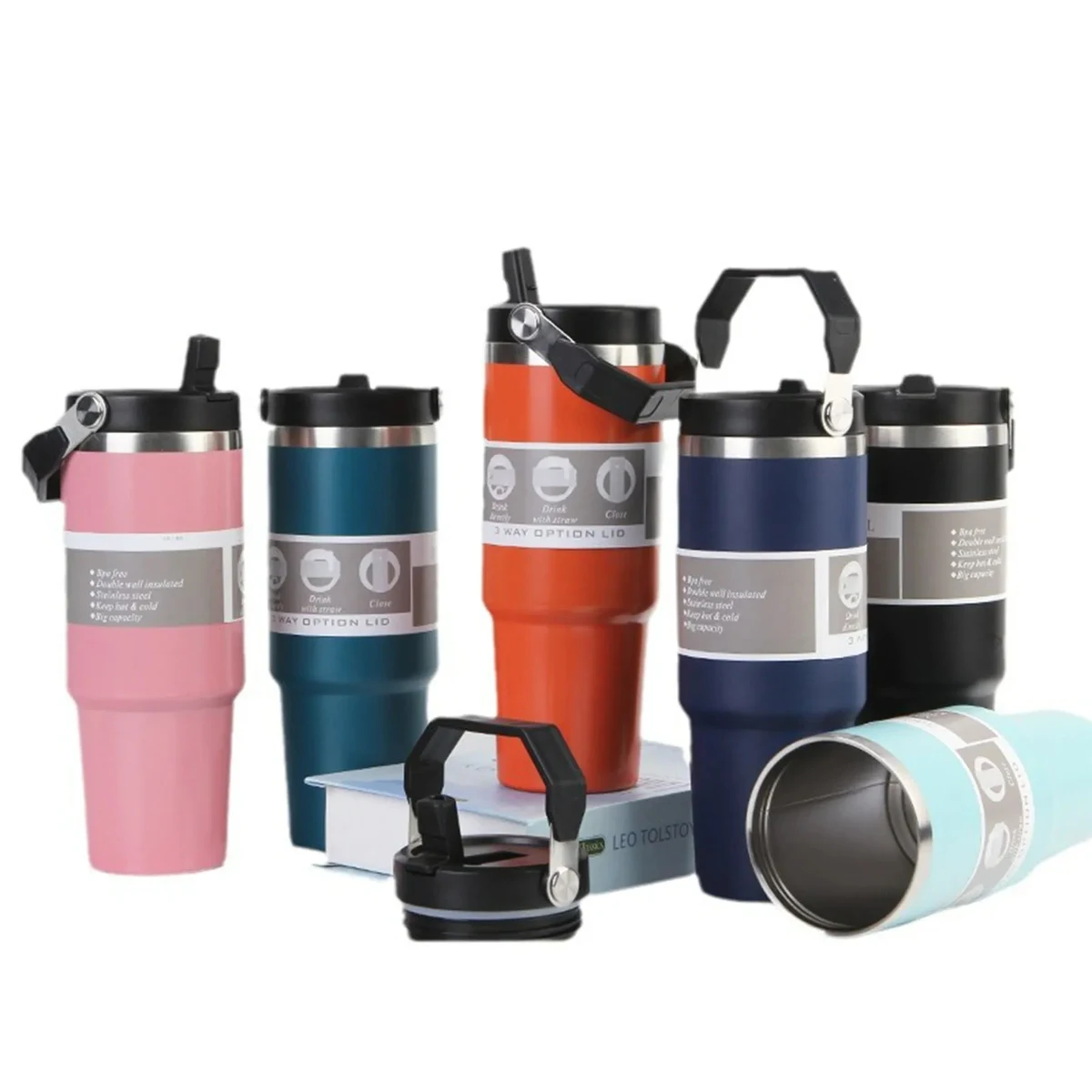 Stainless Steel Tumbler with Straw 1