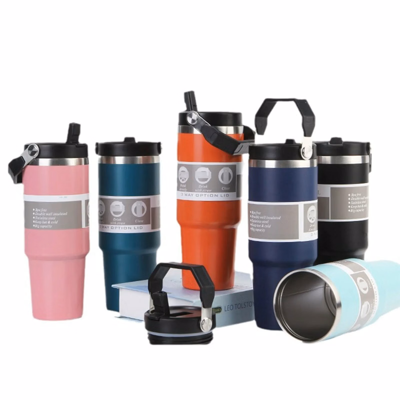 Stainless Steel Tumbler with Straw