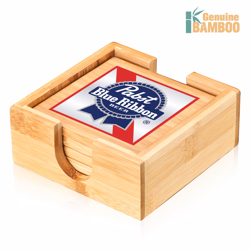 Fairfax Bamboo VividPrint™ Coasters Set - Set of 4