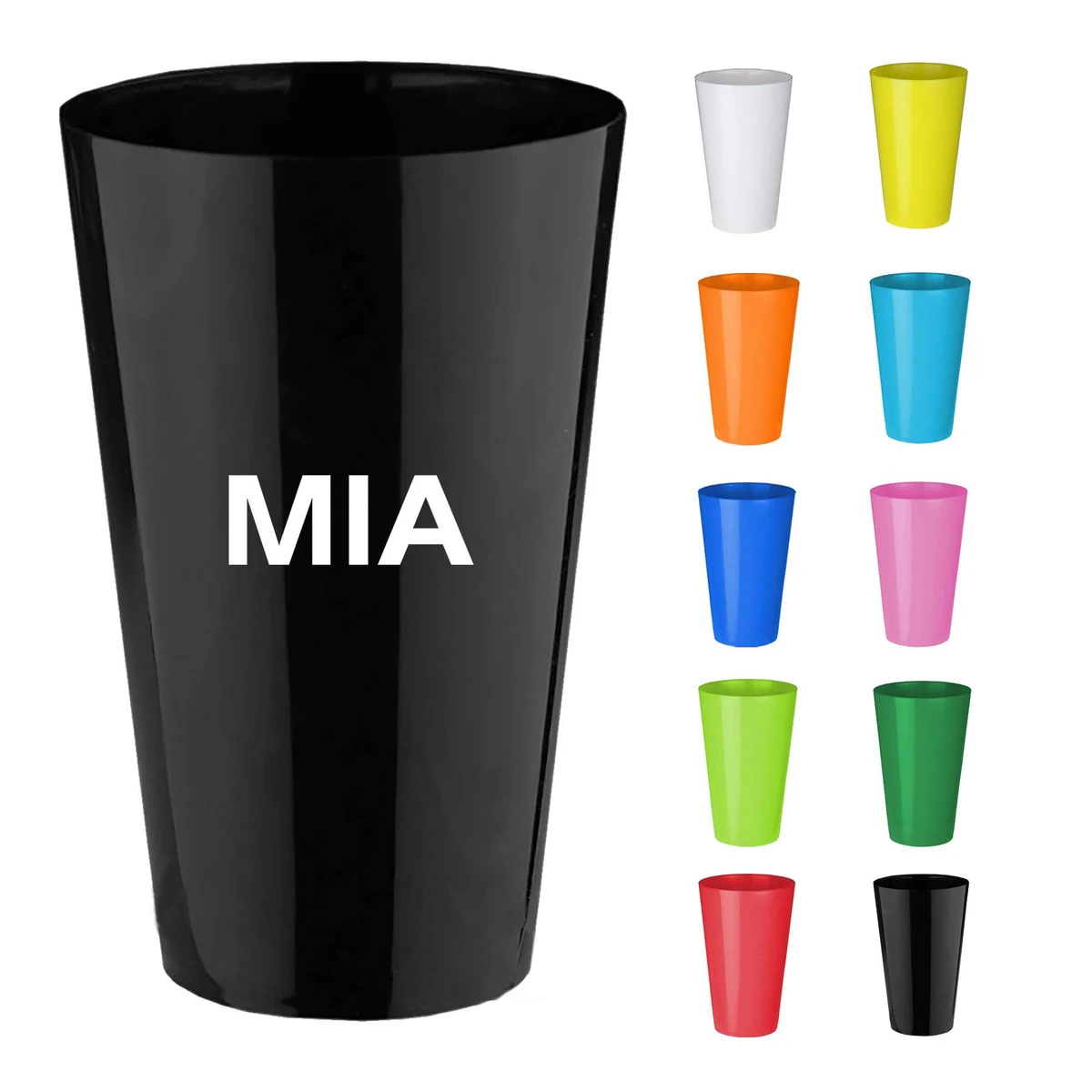 15 oz Solid-Color Single-Layer Plastic Cup 1