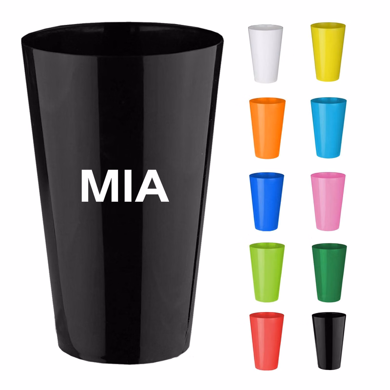 15 oz Solid-Color Single-Layer Plastic Cup