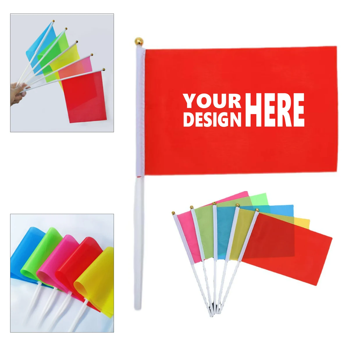 Hand Cranked Flags – Colorful Version 1
