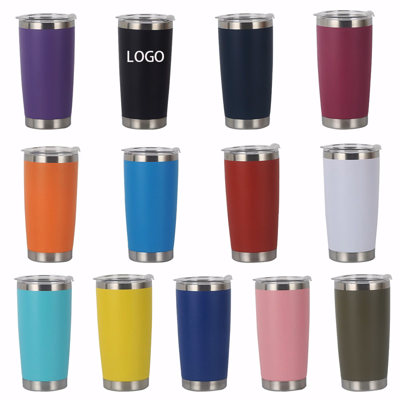 20oz Stainless Steel Vacuum Travel Mug Tumbler w/Lid