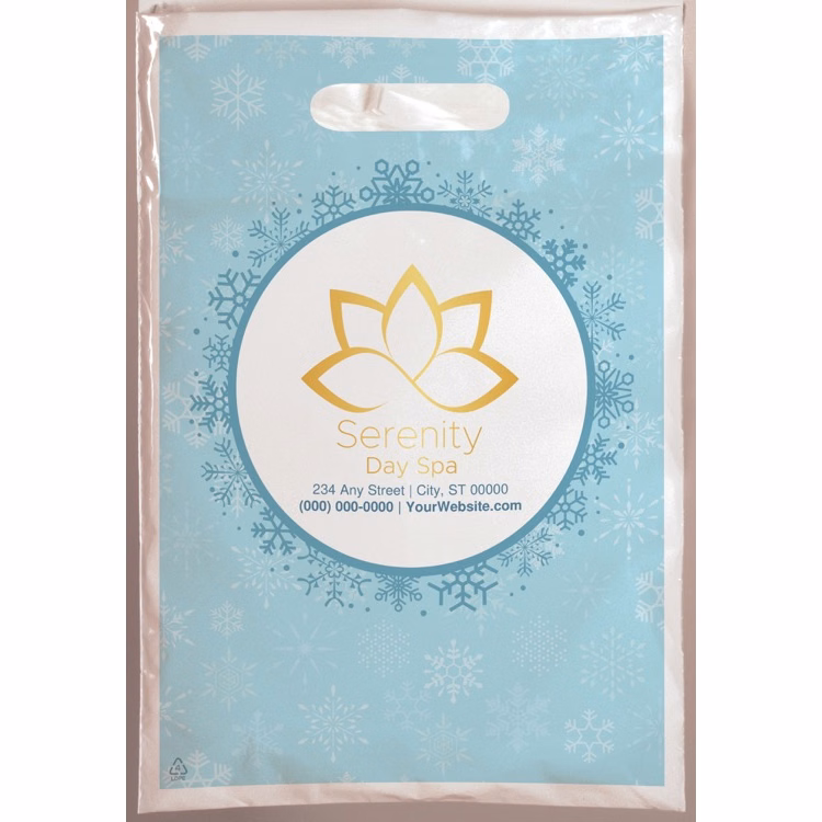 Christmas Scatter Design 2 Plastic Bag (9" x 13")
