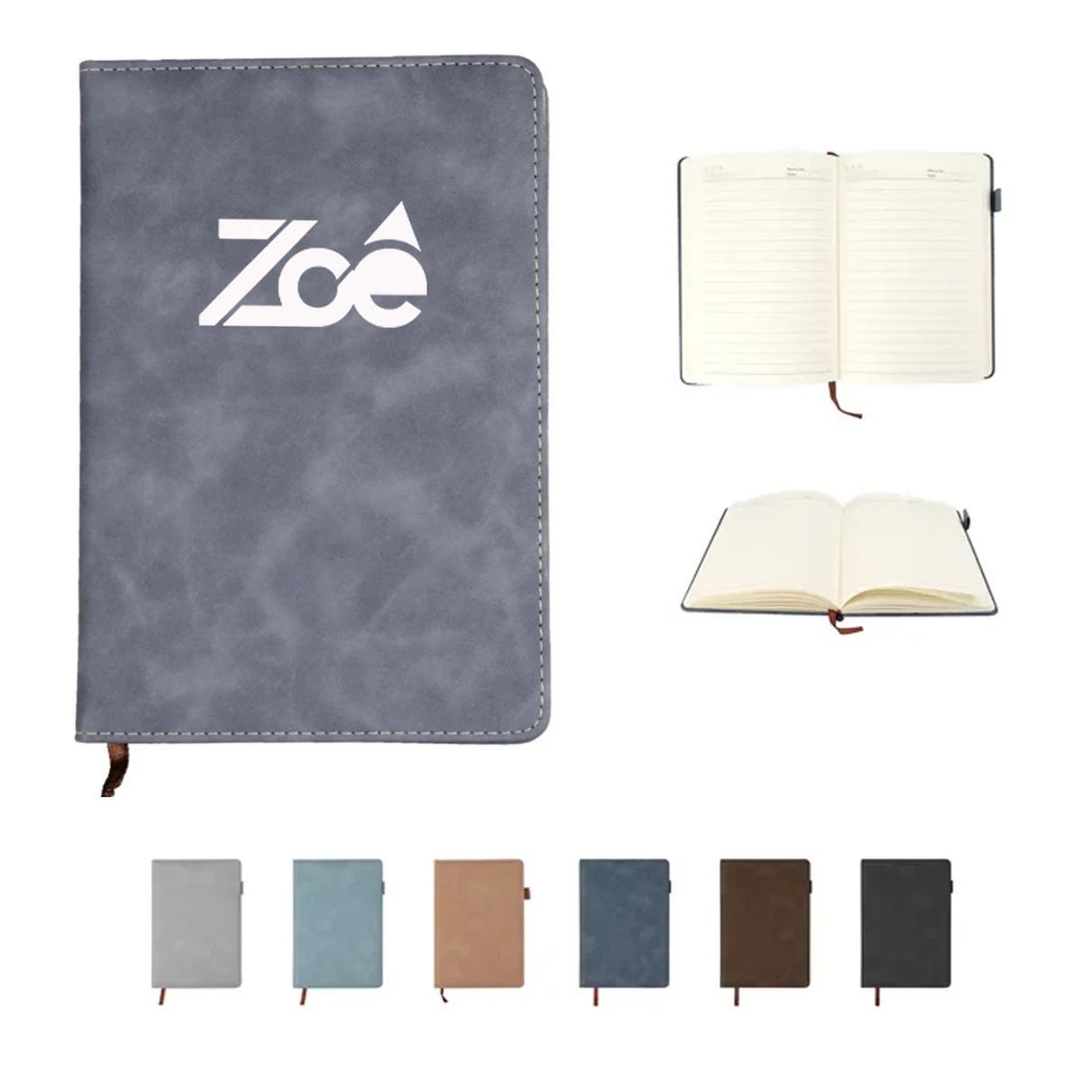 Customizable A5 PU Leather Cover Journal Student Notebook 1
