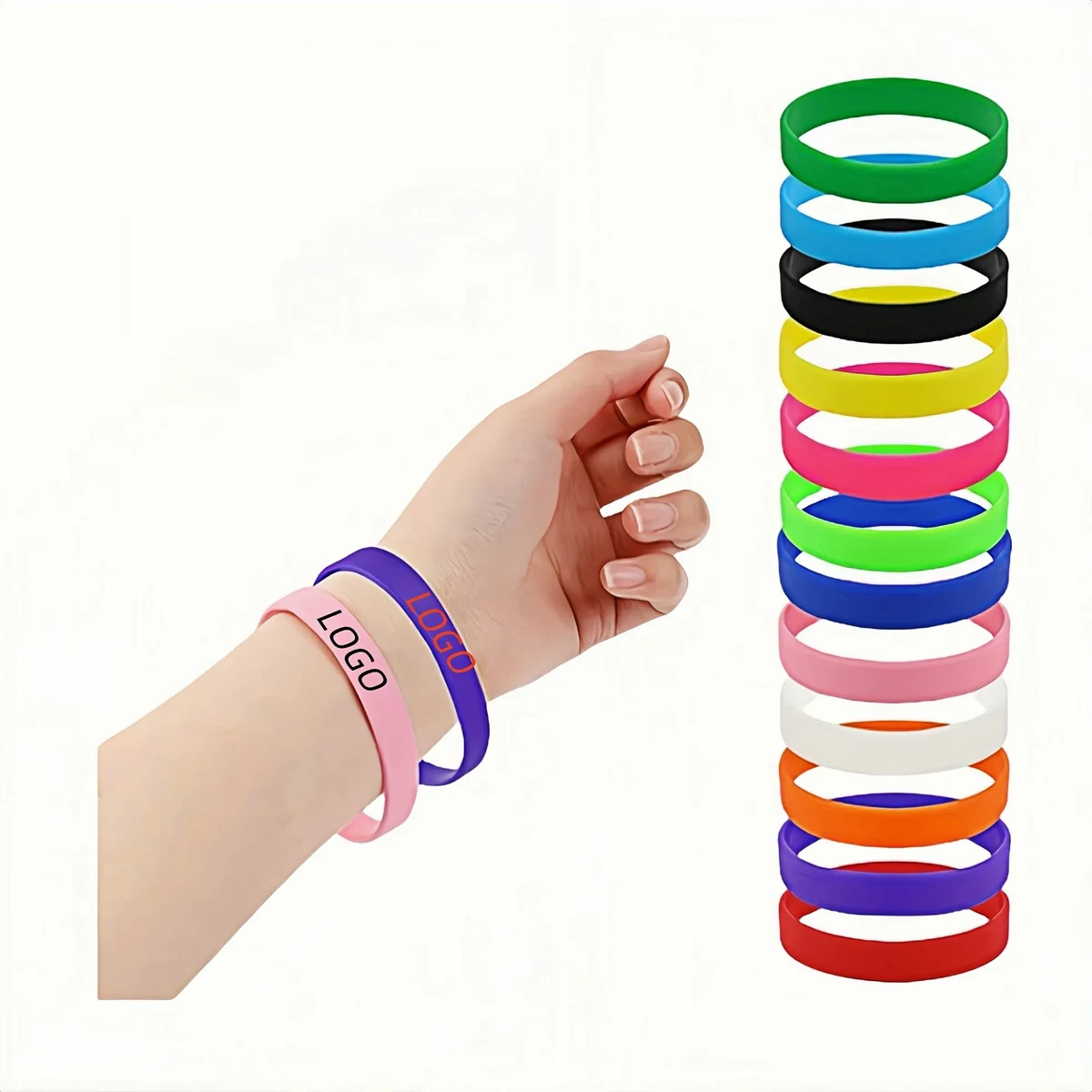 Silicone Wristbands - Assorted Colors 1
