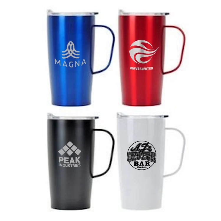 Endura 20 oz Stainless Steel Double Wall Mug with Swig Metal Handle 1