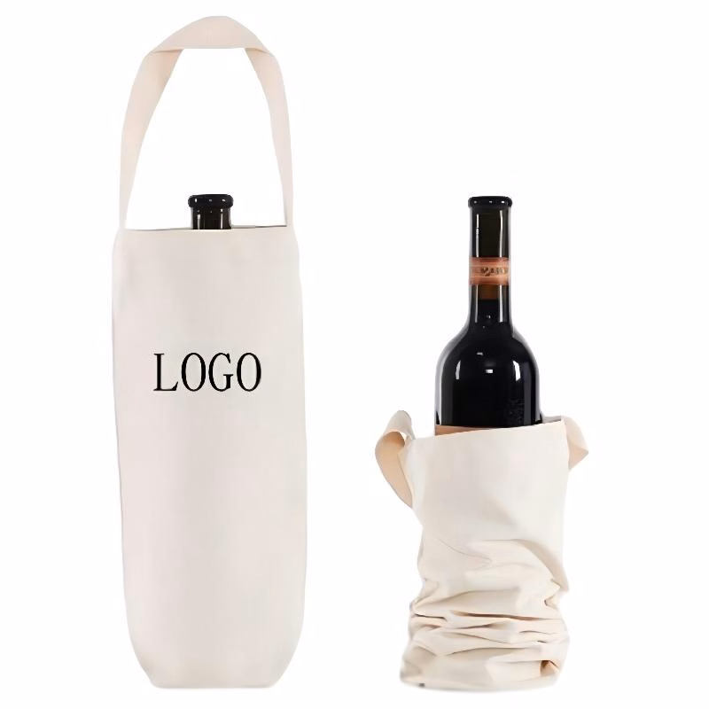 10 oz Canvas Single Wine Tote Bag