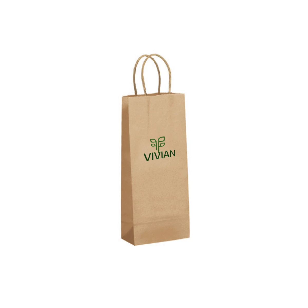 Lightweight Recycled Tan Paper Shopping Bag 1