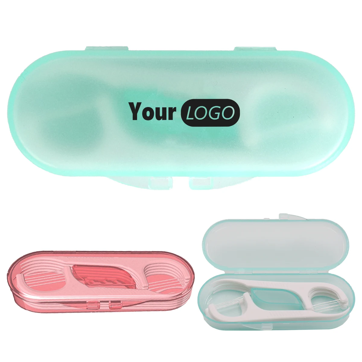 Plastic Portable 10 Pack Dental Floss Box 1