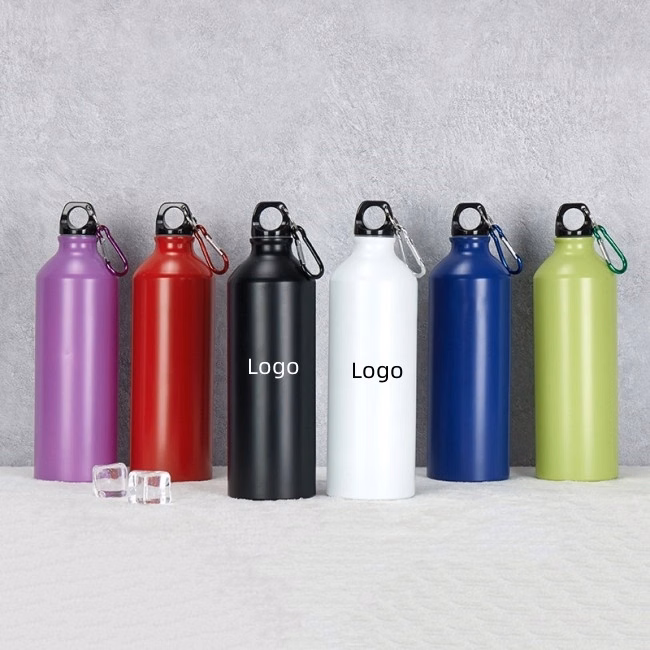 Aluminum Sport Bottle w/ Carabiner, 24oz/25oz.