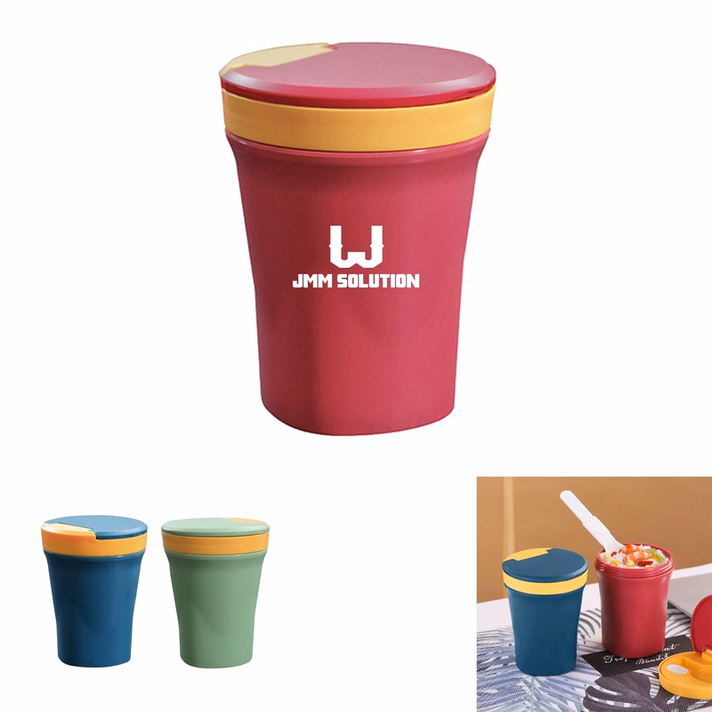 Microwavable Soup Mug With Lid And Scoop