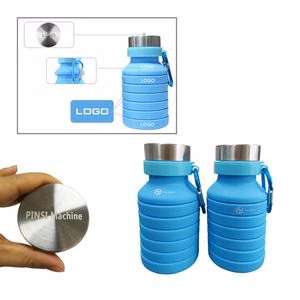 Collapsible Sport Silicone Bottle With Flip Beak