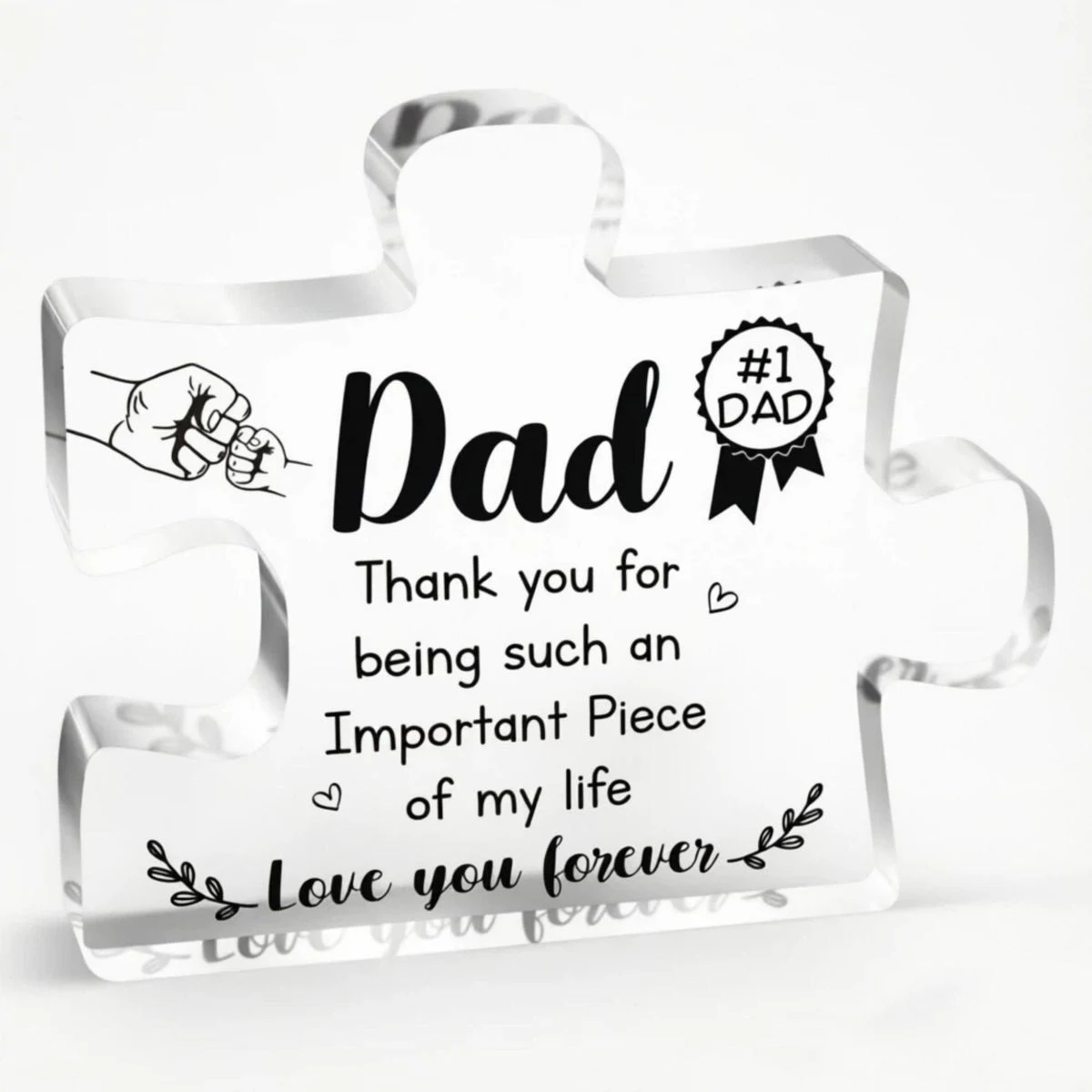 Acrylic Engraved Decorative Ornament 1