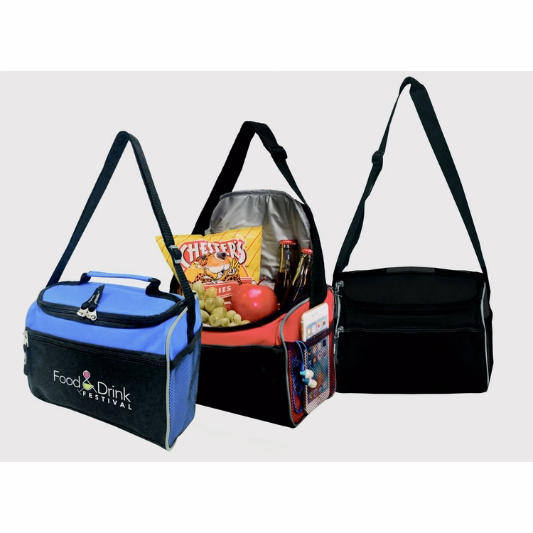 Zipper Pocket 6 Can Cooler Bag