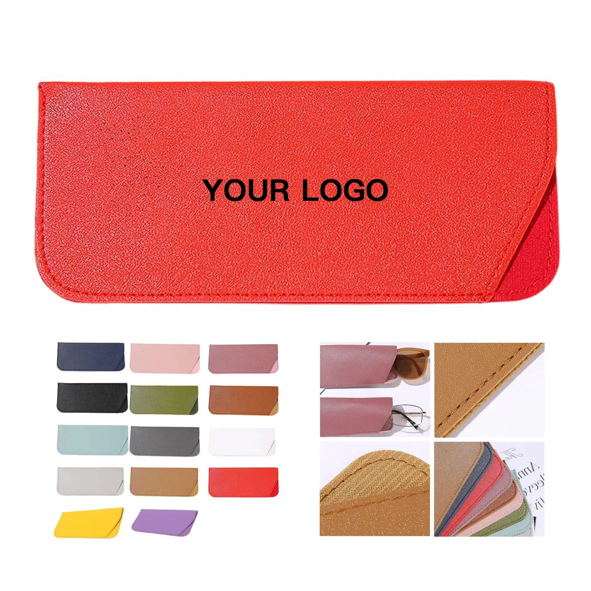 PU Leather Eyeglass Case with Scratch Resistant Interior 1
