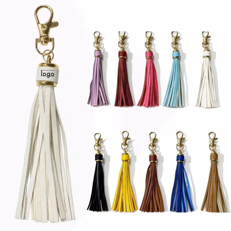 PU Leather Tassel Keychain