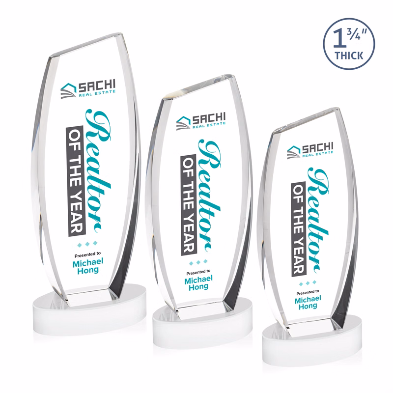 Colorado VividPrint™ Award on Base - White