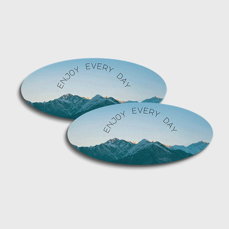 Oval Stickers 7x3 1