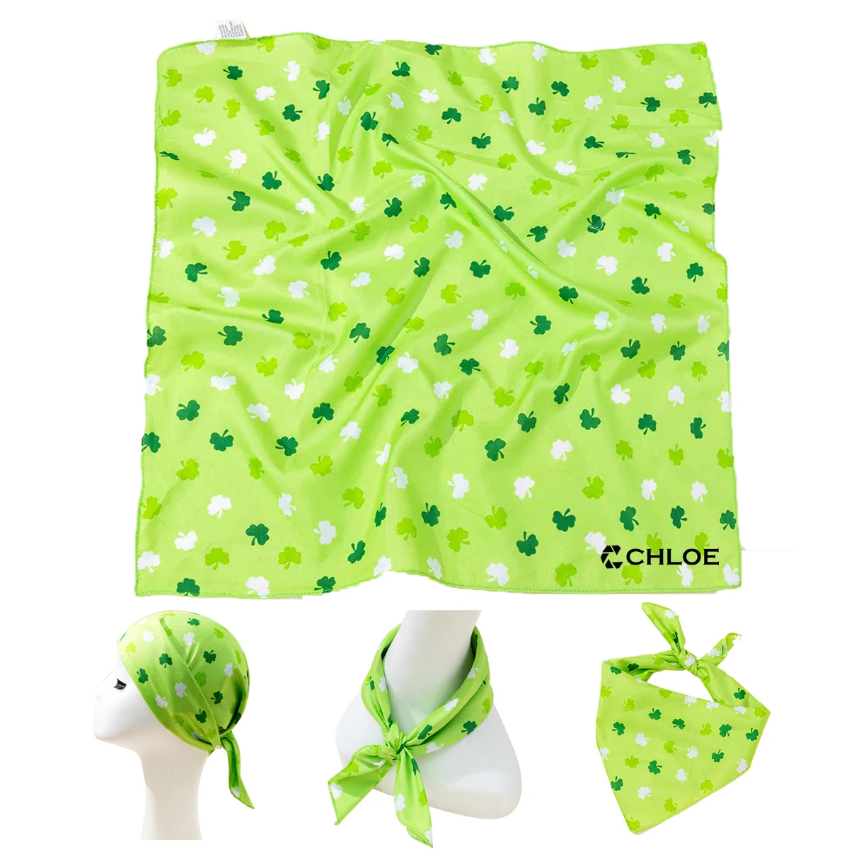 Clover Polyester Bandana 1