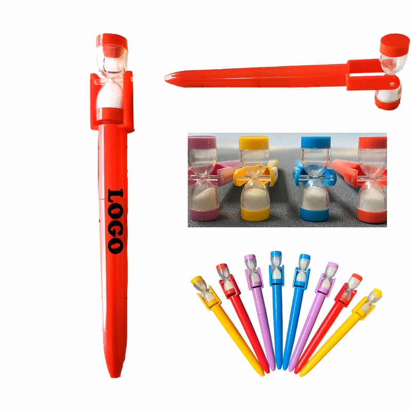 MOQ 20 pcs Custom Logo Hourglass-shaped  Pen