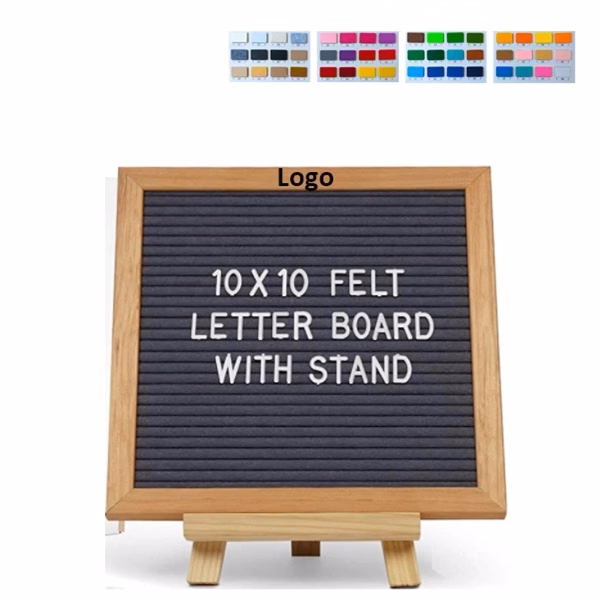 Felt Letter Board With Wooden Tripod Stand