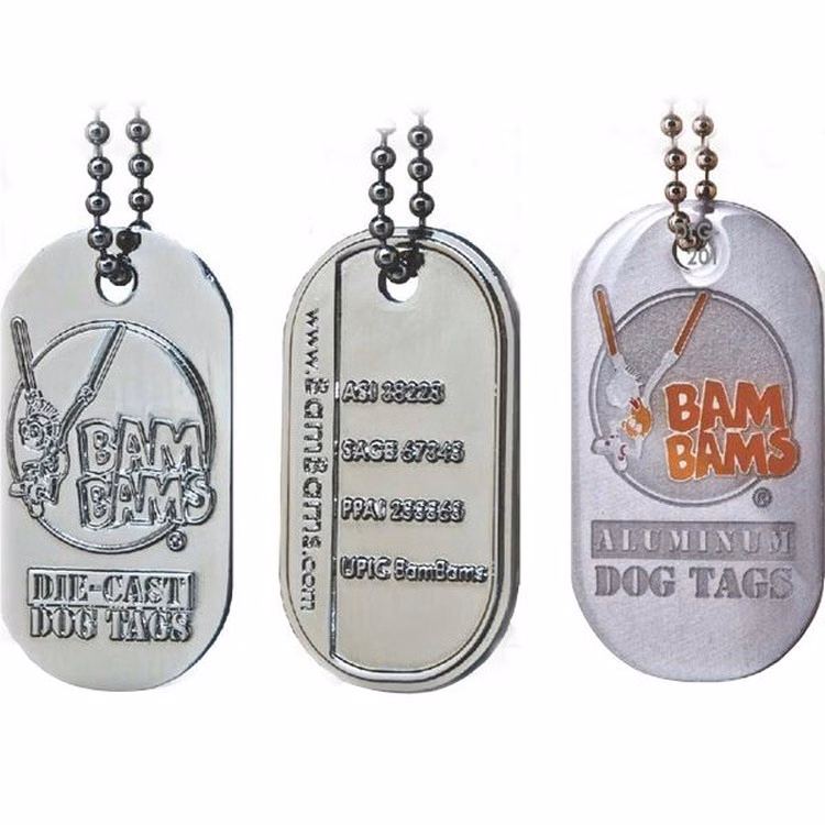 Aluminum Dog Tag (Die-Struck with Soft Enamel)