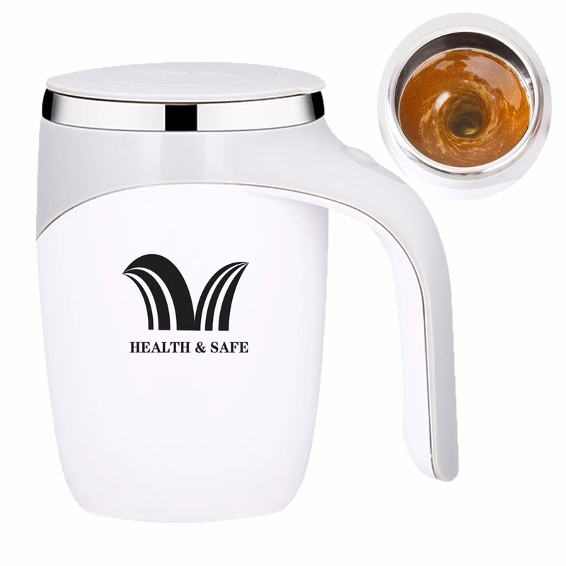 12oz Stainless Steel Coffee Automatic Stirring Mug