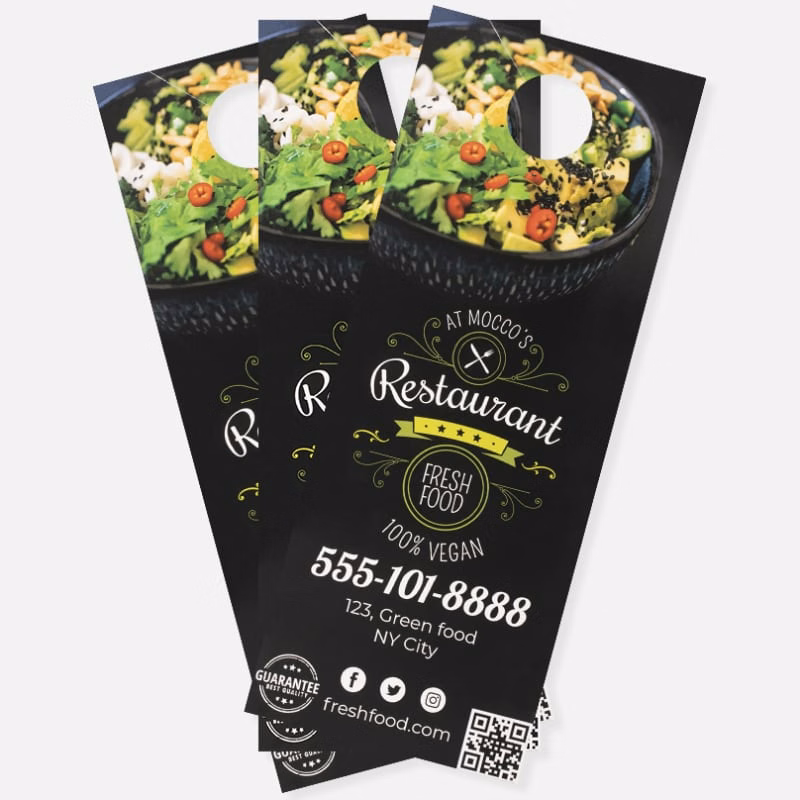 4.25 X 11 Inch Full Color Door Hanger