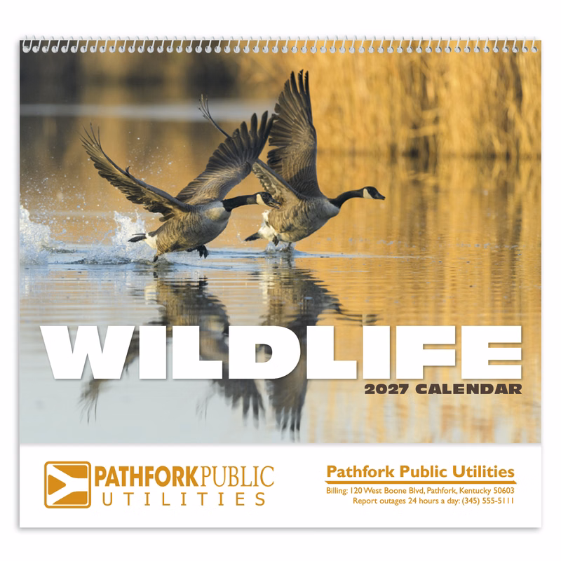 HotLine® Products Wildlife Appointment Calendar - Spiral