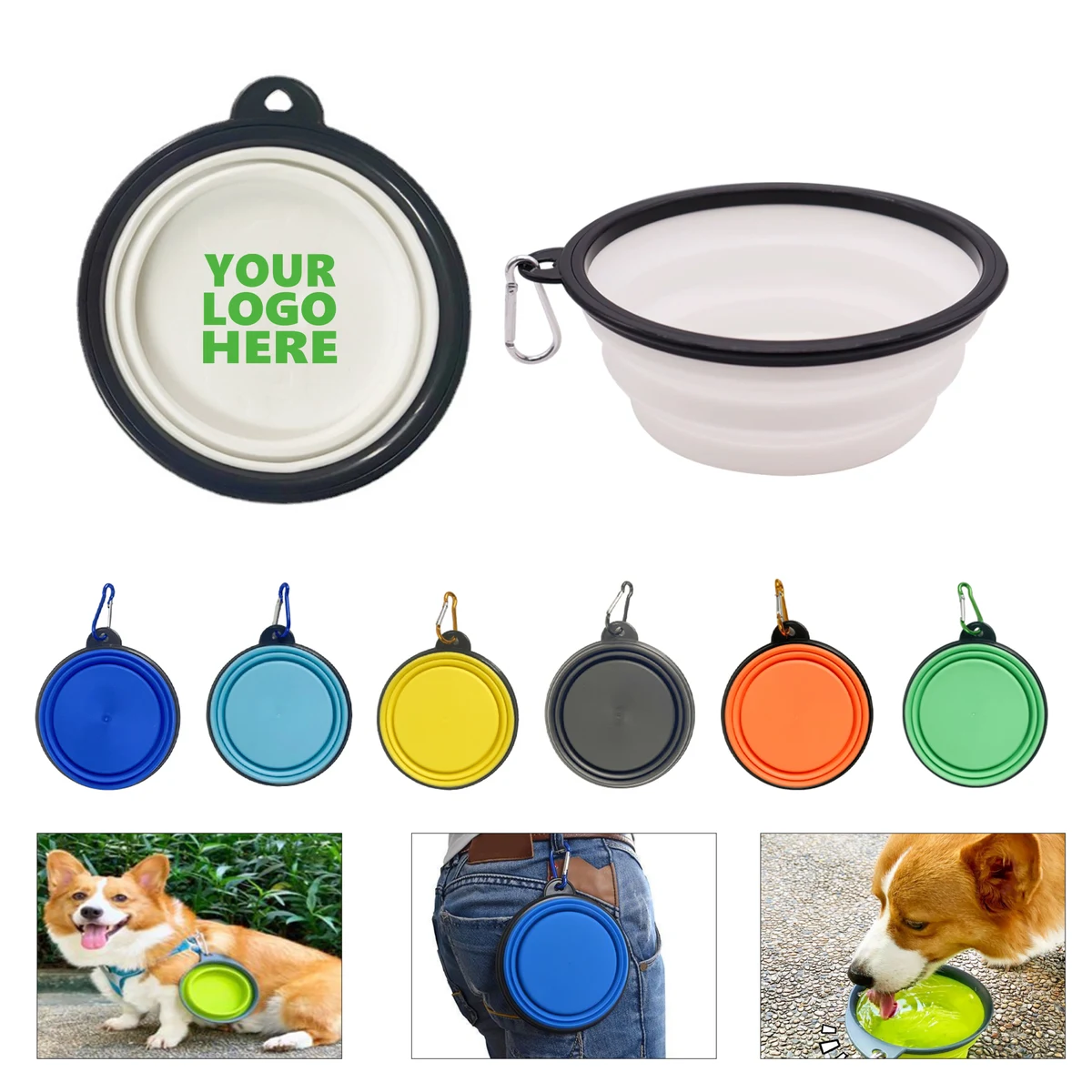 12oz Foldable TPE Pet Dog Bowl 1