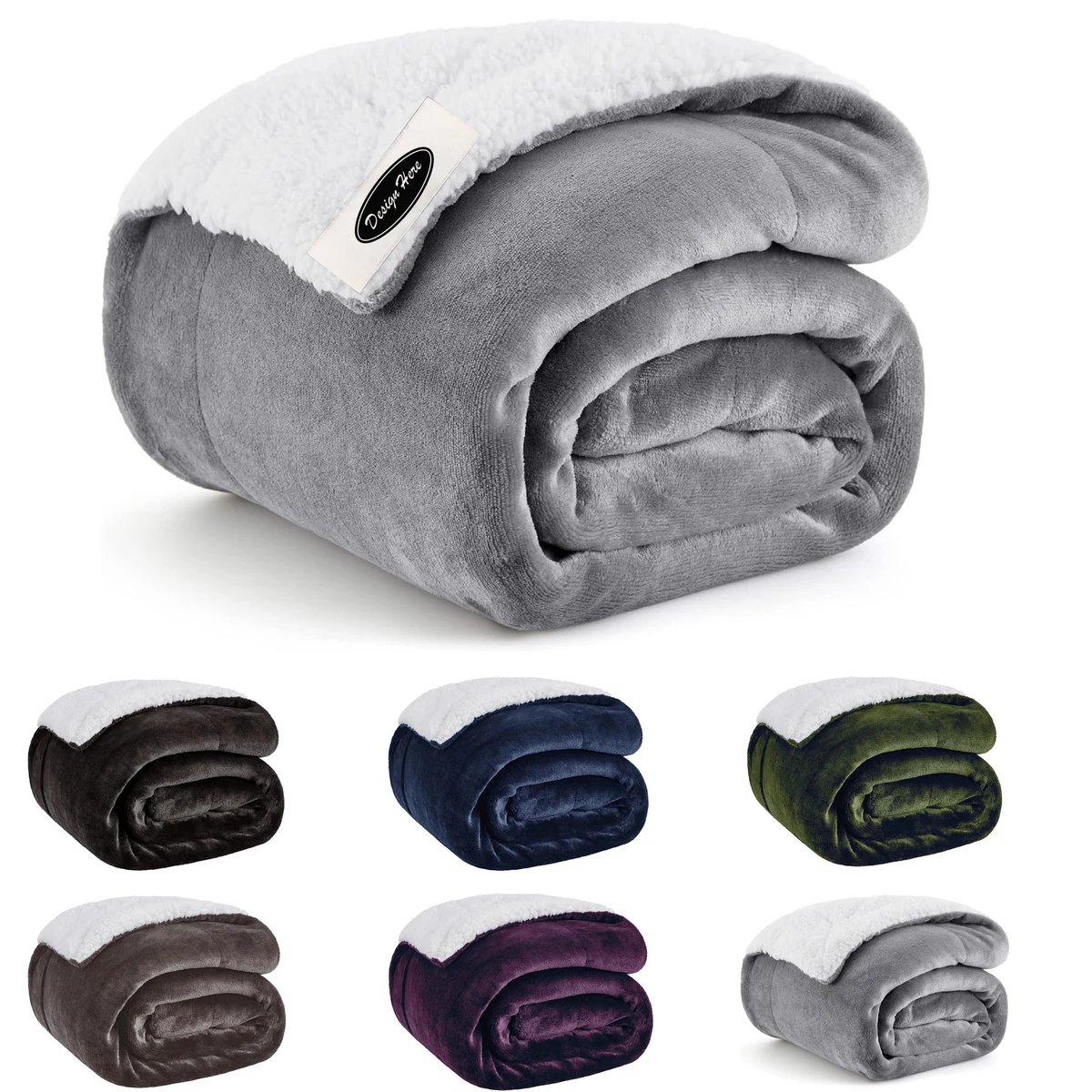 Soft Fuzzy Plush Throw Blanket for All Seasons 1