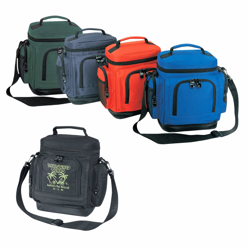 600D Polyester Leakproof Cooler w/Leatherette Bottom