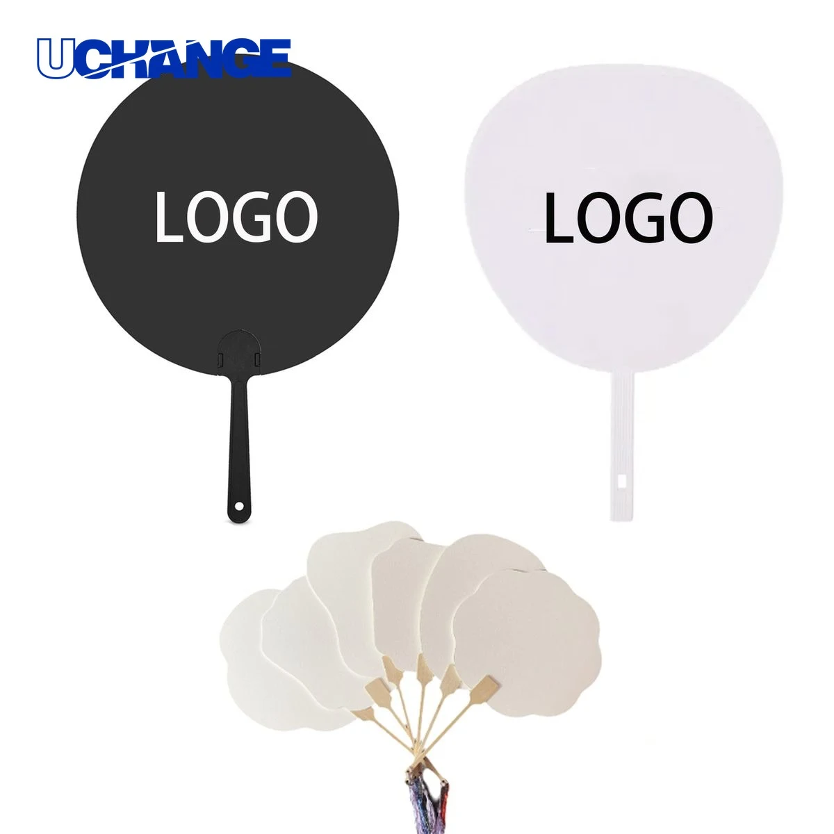 PET Plastic Handheld Advertising Fan 1