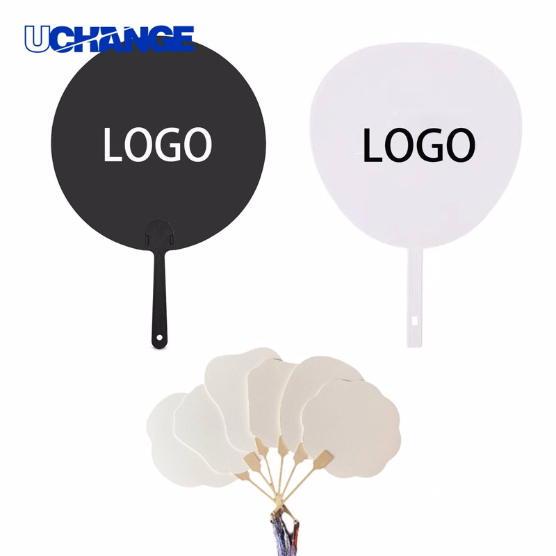 PET Plastic Handheld Advertising Fan