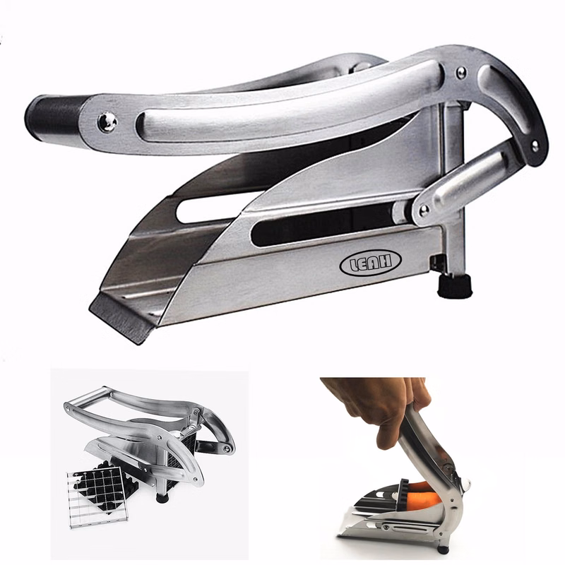French Fry Potato Cutter With No-Slip Suction Base
