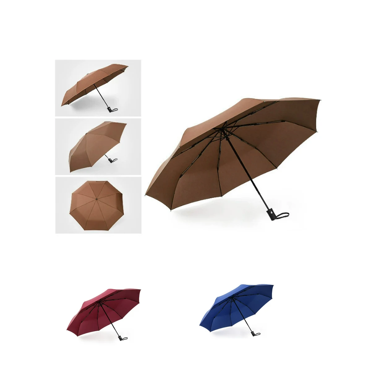 Arc Folding Umbrella Rain Parasol Advertising Travel 1