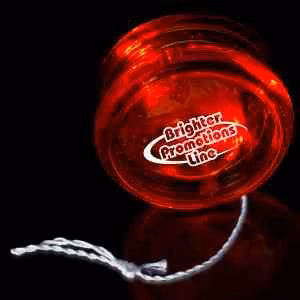 Clear & Clear 2 3/8" Light Up Glow LED Red LED Yo-Yo