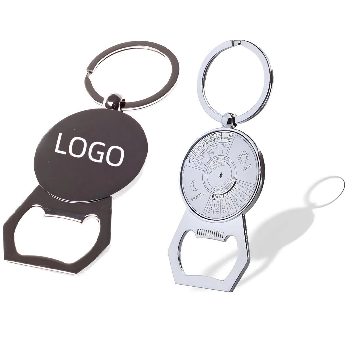 Metal Calendar Shape Bottle Opener W/ Keying 1
